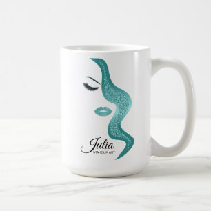 Opmaak met glittereffect koffiemok