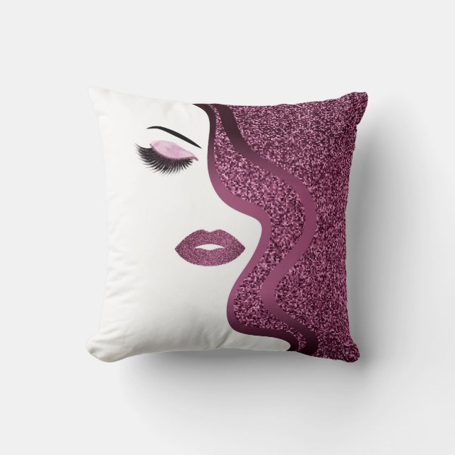 Opmaak met glittereffect kussen (Voorkant)