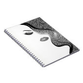 Opmaak met glittereffect notitieboek (Rechterzijde)