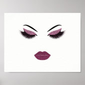 Opmaak met glittereffect poster (Voorkant)