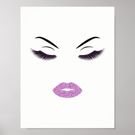 Opmaak met glittereffect poster (Voorkant)