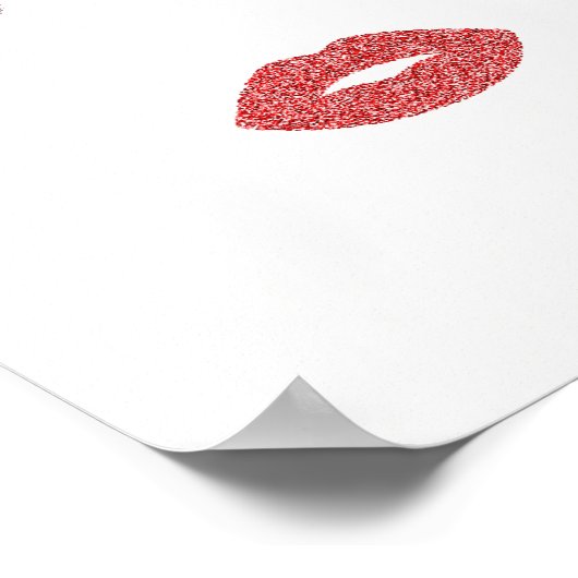 Opmaak met glittereffect poster (Hoek)