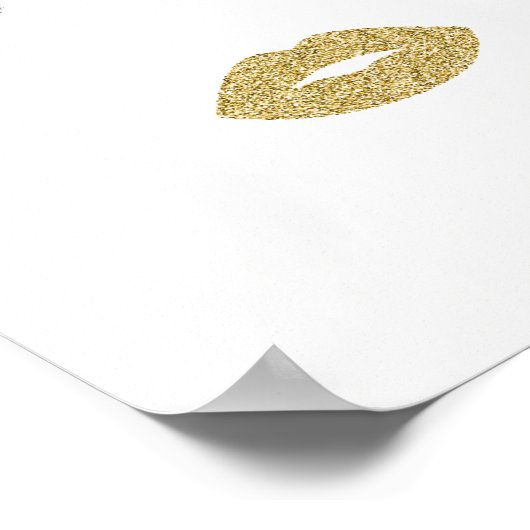 Opmaak met glittereffect poster (Hoek)