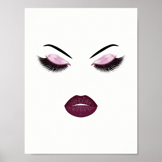 Opmaak met glittereffect poster (Voorkant)