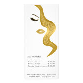 Opmaak met glittereffect reclamekaart (Achterkant)