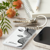 Opmaak met glittereffect sleutelhanger (Voorkant Rechts)