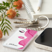 Opmaak met glittereffect sleutelhanger (Voorkant Rechts)