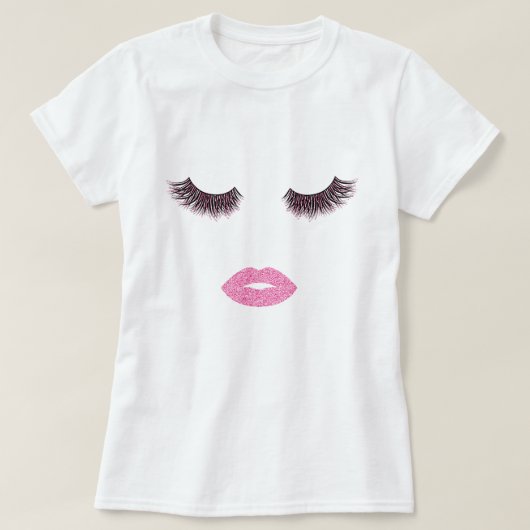 Opmaak met glittereffect t-shirt (Design voorkant)