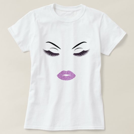 Opmaak met glittereffect t-shirt (Design voorkant)