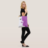 Opmaak met glittereffect tote bag (Op model)