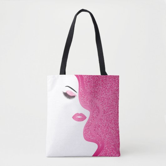 Opmaak met glittereffect tote bag (Voorkant)