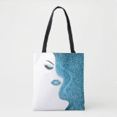 Opmaak met glittereffect tote bag (Voorkant)
