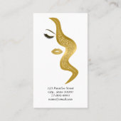 Opmaak met glittereffect visitekaartje (Achterkant)