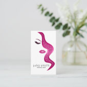 Opmaak met glittereffect visitekaartje (Staand voorkant)