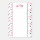 Opmaak met roze opbergvakken en aangepaste titel e post-it® notes (Voorkant)