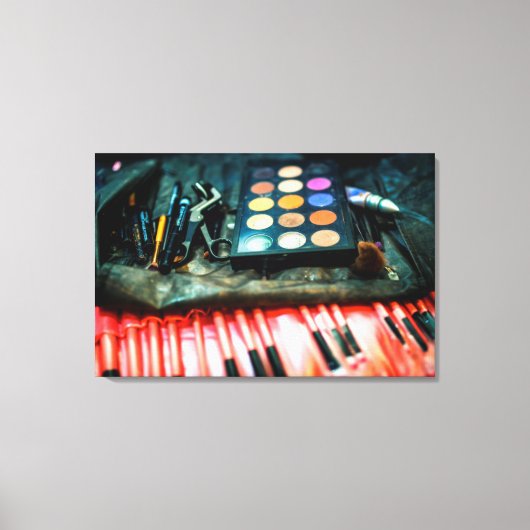 Opmaakpenselen Canvas Afdruk (Voorkant)