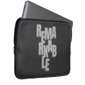 Opmerkelijk citaat Motivatie Inspirerend Laptop Sleeve (Voorkant Rechts)