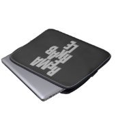 Opmerkelijk citaat Motivatie Inspirerend Laptop Sleeve (Voorkant onderkant)