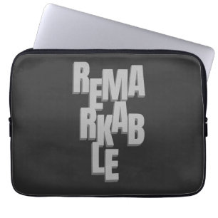 Opmerkelijk citaat Motivatie Inspirerend Laptop Sleeve