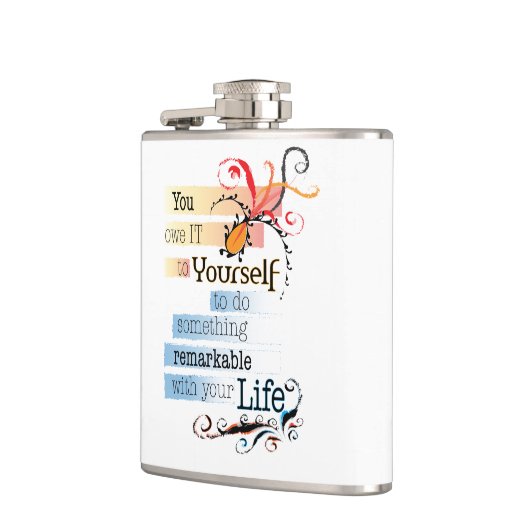 Opmerkelijk leven heupfles (Links)