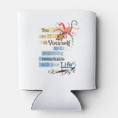 Opmerkelijk LIFE Inspirerend, geïllustreerd citaat Blikjeskoeler (Achterkant)