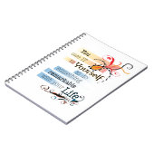 Opmerkelijk LIFE Inspirerend, geïllustreerd citaat Notitieboek (Linkerzijde)