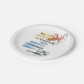 Opmerkelijk LIFE Inspirerend, geïllustreerd citaat Papieren Bordje (Gekanteld)