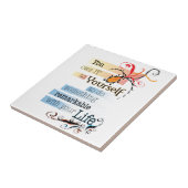 Opmerkelijk LIFE Inspirerend, geïllustreerd citaat Tegeltje (Zijkant)