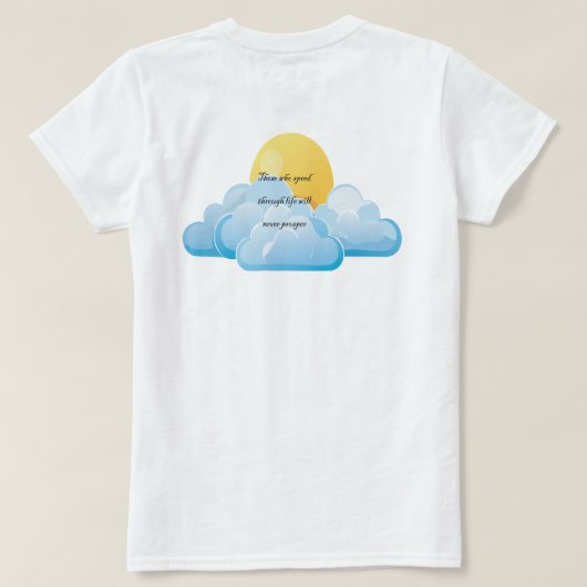 opmerkelijk t-shirt (Design achterkant)