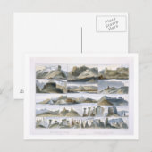 Opmerkelijke heuvels op de Upper Missouri, bord 35 Briefkaart (Voorkant / Achterkant)