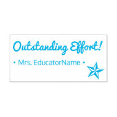 "Opmerkelijke inspanning!" + de Naam van de Douane Zelfinktende Stempel (Design)