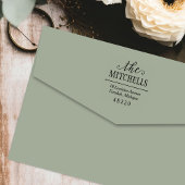 Opmerkelijke naam Elegant Return Address Zelfinktende Stempel