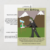 Opmerking #11 Birthing van afhankelijke opkomst Briefkaart (Voorkant / Achterkant)