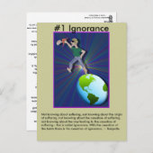 Opmerking #1 Onwetendheid - van afhankelijke bron Briefkaart (Voorkant / Achterkant)