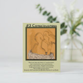Opmerking #3 Bewustzijn - van afhankelijke groei Briefkaart (Staand voorkant)