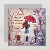 Opmerking: aangepast schilderen Meisje met hond (Voorkant / Achterkant)