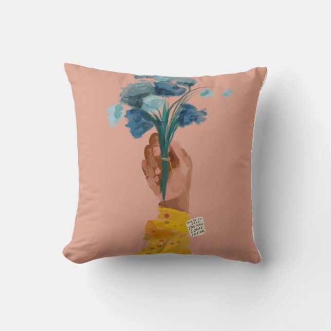 Opmerking: Afrikaanse Amerikaanse zwarte kunst Kussen (Voorkant)