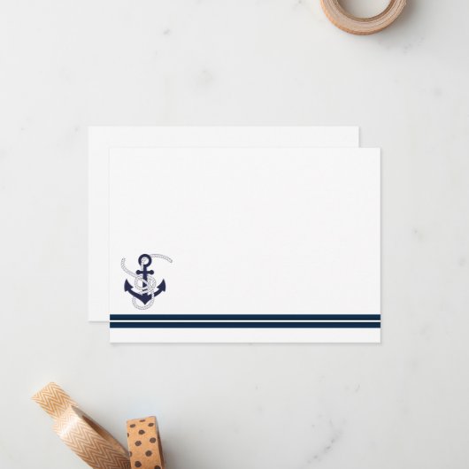 Opmerking: ankerkaart notitiekaartje (Voorkant / Achterkant in situ)