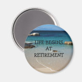 OPMERKING: Beach Shore-oudemagneet Magneet (Voorkant / Achterkant)