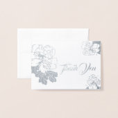 Opmerking: bedankt voor uw mini-formaat folie kaarten (Voorkant met envelop)