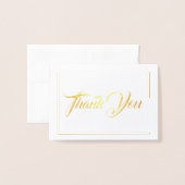 Opmerking: bedankt voor uw mini-formaat folie kaarten (Voorkant met envelop)