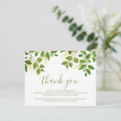 Opmerking: begrafenisdank | Achter elkaar Bedankkaart (Staand voorkant)