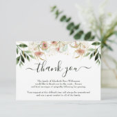 Opmerking: begrafenisdank | Bereavement | Eucalypt Bedankkaart (Staand voorkant)