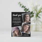 Opmerking: begrafenisdank | Memorial Foto Bedankkaart (Staand voorkant)