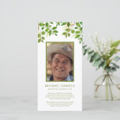 Opmerking: begrafenisdank | Memorial Foto Kaart (Staand voorkant)