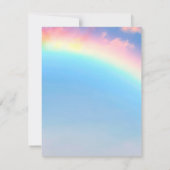 Opmerking: begrafenisdank | Regenboogvlinder Bedankkaart (Achterkant)