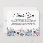 Opmerking: begrafenisdank | Succulent Bereavement Bedankkaart (Voorkant)