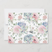 Opmerking: begrafenisdank | Succulent Bereavement Bedankkaart (Achterkant)