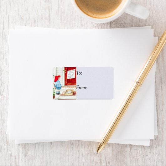  opmerking bij het Label van Santa Gift (Insitu)