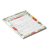 Opmerking: Blocnote voor leraren, schoolafwezighei (Schuin)